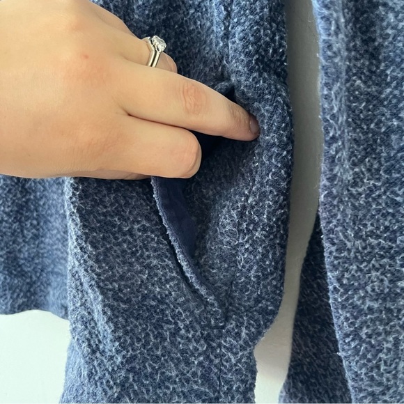 J. Crew Wool Blend Cowl Neck Front Pocket Sweater Small - Picture 3 of 8